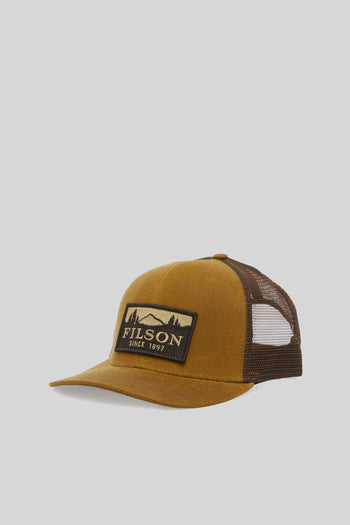 Scenic Waxed Logger Mesh Cap Tabacco Uomo - 3
