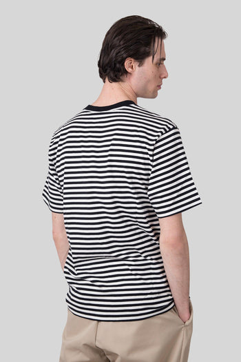 Wip T-shirt S/s Ezra Pocket Nero/bianco Uomo - 4