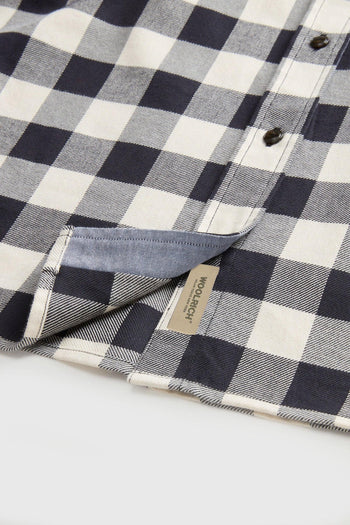 Camicia In Flanella Buffalo Check Bianco/nero Donna - 8