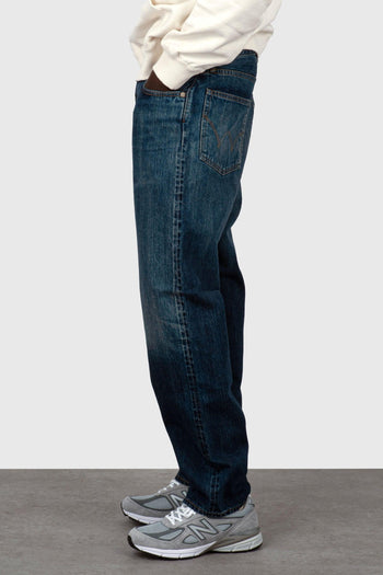 Jeans Loose Fit Blu Medio Uomo - 4