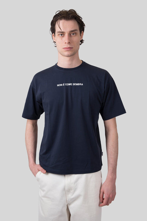 T-shirt "non è Come Sembra" Blu Navy Uomo