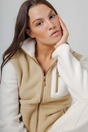 W Yumiori Full Zip Jacket Khaki Donna - 2