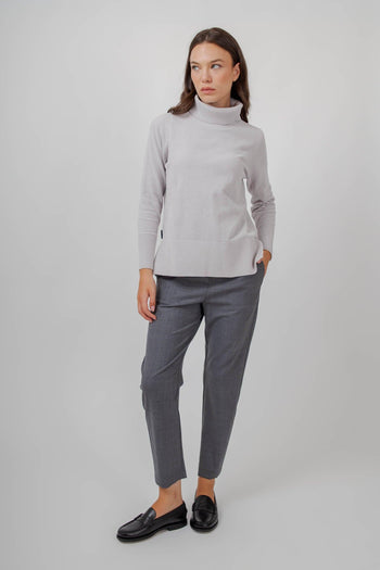 Maglia Velvet Vent Turtleneck Wom Ghiaccio Donna - 3