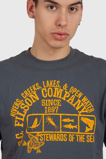 T-shirt Frontier Graphic Antracite Uomo - 5