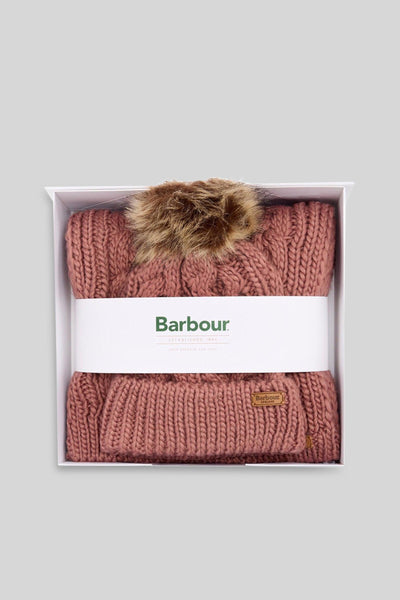 Set Cappello E Sciarpa Penshaw Rosa Antico Donna