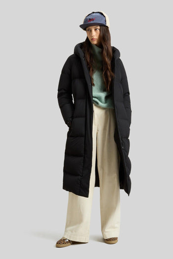 Cloud Madison Long Coat Nero Donna - 7