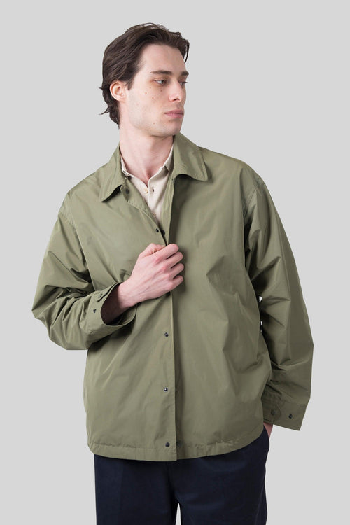 Camicia Pollard Lite In Taffeta Verde Salvia Uomo