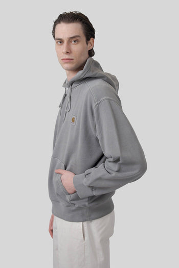 Wip Felpa Nelson Hooded Grigio Uomo - 5