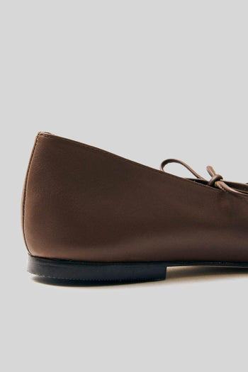 Ballerina Sway In Pelle Marrone Donna - 3