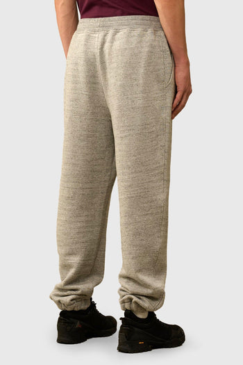 Pantalone Jogging In Melange Japanese Fleece Grigio Melange Uomo - 3