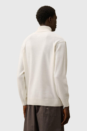 Maglia Lambswool Grs Turtleneck Knit Bianco Uomo - 3