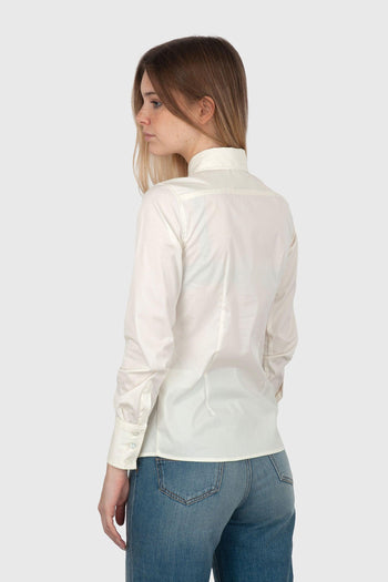 Camicia Slim Panna Donna - 5