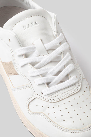 Sneaker Court 2.0 Vintage Calf Bianco/argento Donna - 4