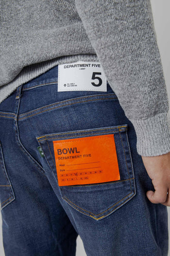 Jeans Relaxed Bowl Blu Medio Uomo - 2