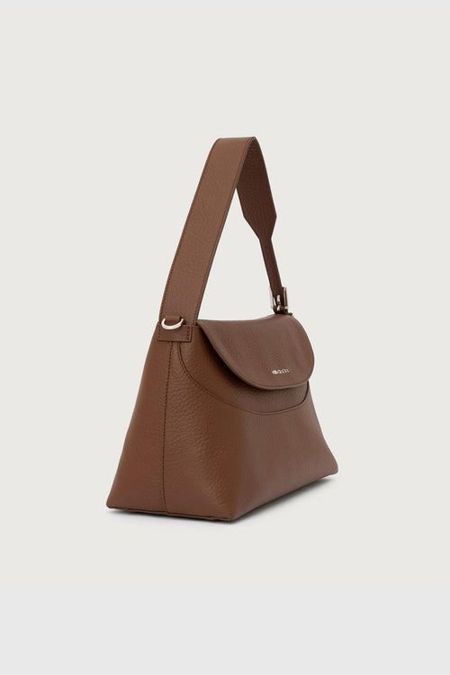 Borsa A Spalla Nana In Pelle Soft Cuoio Donna - 2