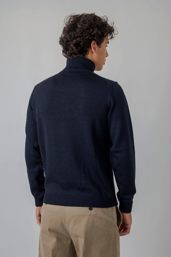 Maglia Dolcevita Blu Uomo - 4