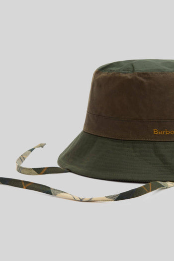 Cappello Bucket Brackley Wax Verde Oliva Unisex - 2