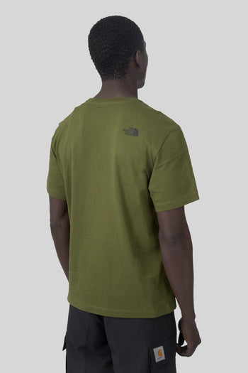 T-shirt Mountain Logo Relaxed Verde Uomo - 5