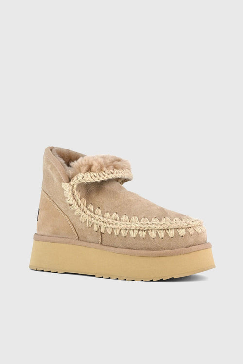 Stivaletto Mini Eskimo Platform Cammello Donna - 2