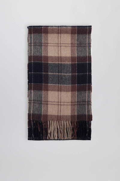 Sciarpa Tartan Marrone/blu Unisex