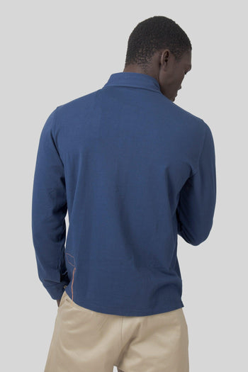 Polo Grayson Indigo Uomo - 5