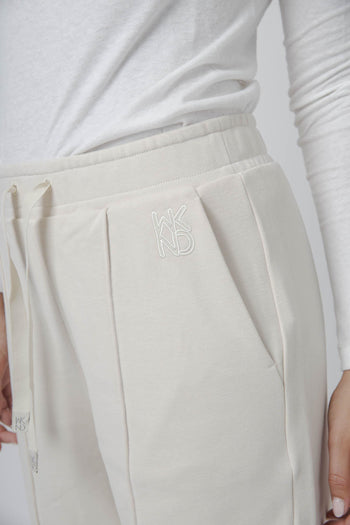 Max Mara Pantalone In Felpa Avorio Donna - 2