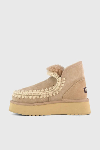 Stivaletto Mini Eskimo Platform Cammello Donna - 5