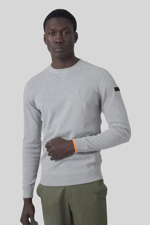 Fleece Round Knit Grigio Chiaro Uomo