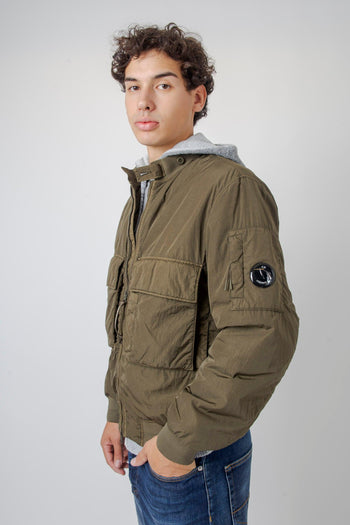 Giubbotto Bomber Chrome-r Verde Militare Uomo - 4