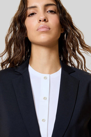 Blazer Zummer Wooltech Boyfriend Blu Donna - 2