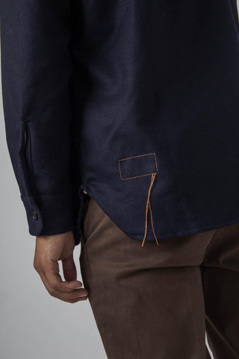 Cpo2.0 Overshirt In Lana Blu Uomo - 8