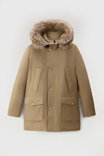 Arctic Parka In Ramar Cloth Con Pelliccia Removibile Beige Uomo - 4