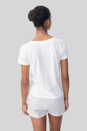 T-shirt Gamipy Scollo V Bianco Donna - 3