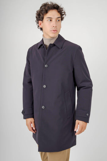 Impermeabile Perfetto Blu Navy Uomo - 5