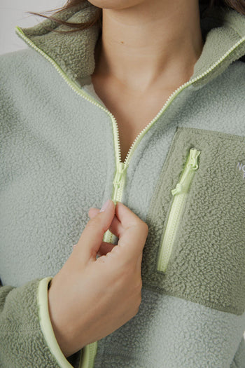 W Yumiori Full Zip Jacket Verde Chiaro Donna - 6