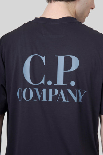 T-shirt 30/1 Jersey Printed Graphics Blu Uomo - 2