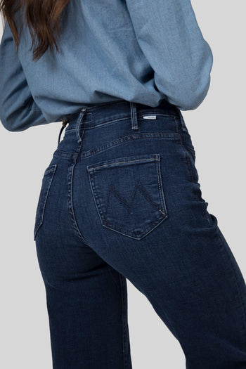 Jeans The Hustler Roller Sneak Blu Medio Donna - 4