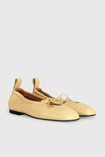 Ballerina Rosalind Yellow Leather Giallo Donna - 2