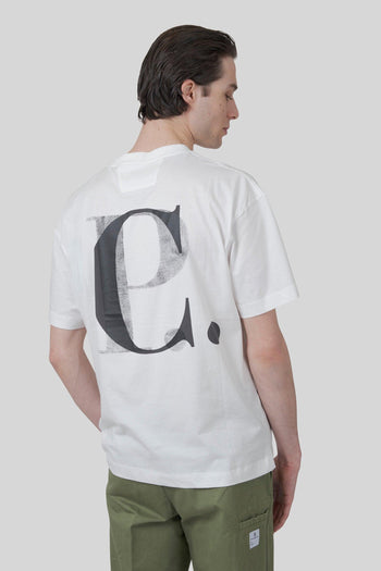 T-shirt 30/1 Jersey Logo Bianco Off Uomo - 5