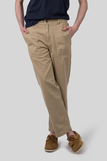 Pantalone Milton Herringbone Beige Uomo - 4