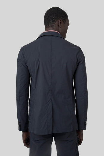 Blazer Kuki Light In Popeline Comfort Blu Uomo - 5