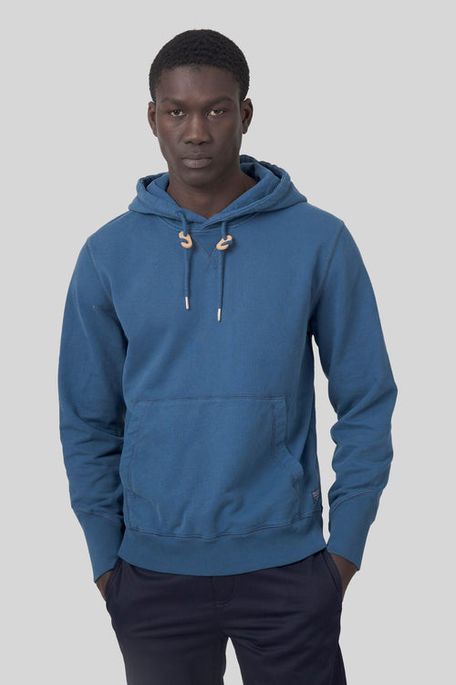 Felpa Hooded Avio Uomo