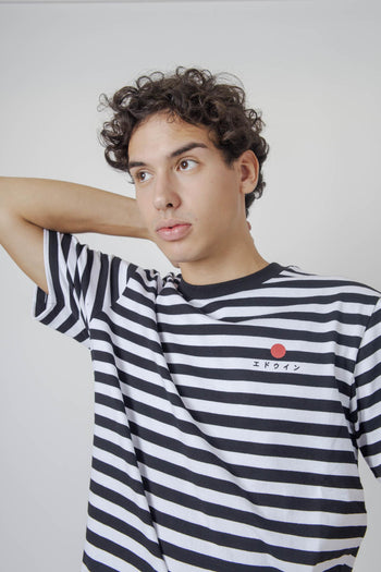 T-shirt Regular Striped Nero/bianco Uomo - 5