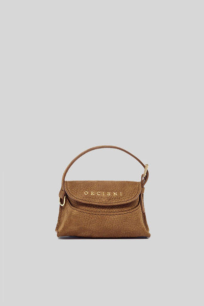 Charm Mini Nana In Nabuk Cuoio Donna