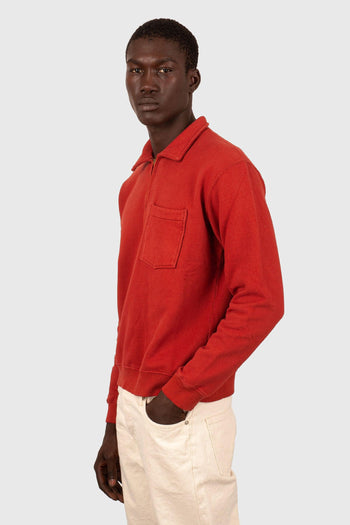 Felpa Yale Zip-up Rosso Uomo - 3