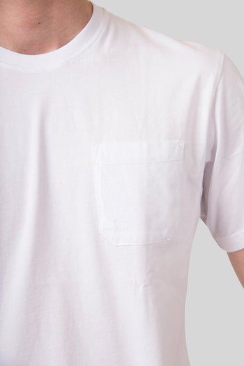 T-shirt In Jersey Di Cotone Bianco Uomo - 4