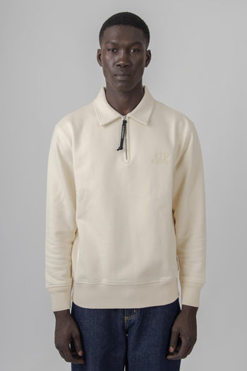 Felpa Polo Diagonal Raised Bianco Off Uomo - 5