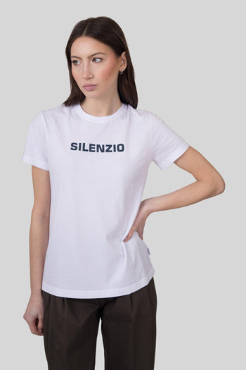 T-shirt Silenzio Bianco Donna - 3