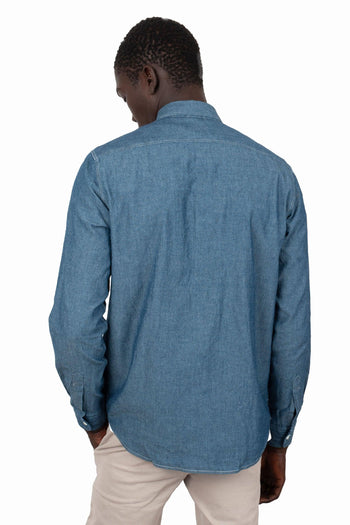 Camicia Denim New C Slim Denim Medio Uomo - 4