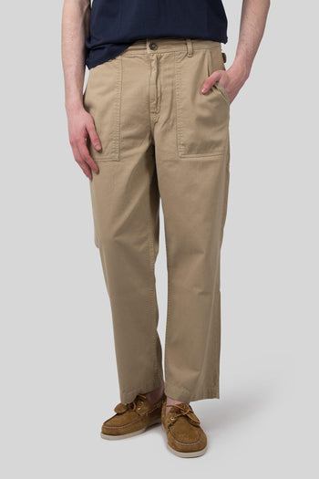 Pantalone Milton Herringbone Beige Uomo - 7